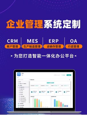 企業管理系統客戶crm定制生產制訂單采購辦公oa進銷存erp軟件開發